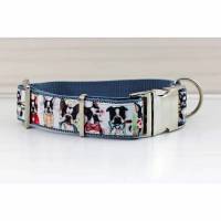 Hundehalsband mit französischer Bulldogge, Hund, modern, Gurtband, Halsband, Hundeleine, Bulldogge, Fotografie Bild 1