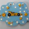Kinderlampe Deckenleuchte "RACER YELLOW" handgefertigt und individuell Bild 4