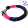 Leine Halsband Set blau, pink, für kleine Hunde mit 6 mm Tau Bild 4