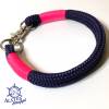 Leine Halsband Set blau, pink, für kleine Hunde mit 6 mm Tau Bild 5