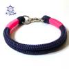 Leine Halsband Set blau, pink, für kleine Hunde mit 6 mm Tau Bild 6