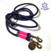 Leine Halsband Set blau, pink, für kleine Hunde mit 6 mm Tau Bild 7