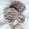 Wunderbar zarte weiche Mütze aus Alpaka. Farbe mittelgrau, Größe 6- 9 Monate Bild 5