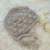 Wunderbar zarte weiche Mütze aus Alpaka. Farbe mittelgrau, Größe 6- 9 Monate Bild 2