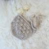 Wunderbar zarte weiche Mütze aus Alpaka. Farbe mittelgrau, Größe 6- 9 Monate Bild 3