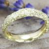 Schmaler Ring aus Gold 585/-. Knitterring, ca 3-4 mm, eckig Bild 4