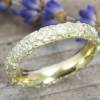 Schmaler Ring aus Gold 585/-. Knitterring, ca 3-4 mm, eckig Bild 5