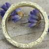 Schmaler Ring aus Gold 585/-. Knitterring, ca 3-4 mm, eckig Bild 6