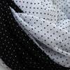 Loop-Schal Schlauch-/ Rundschal Tuch Damen Chiffon mit Jersey Punkte Dots Bild 2