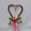 Perlen-Herz aus Draht zur Fenster-Wand-Deko, Türkranz, Geschenk für Weihnachten Bild 8