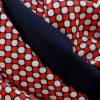 Loop-Schal Schlauchschal rot blau gepunktet Viskose und Jersey weichfallend Bild 2