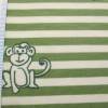 BIO - Jersey Affe Streifen grün/creme   Organic Cotton Oeko-Tex Standard 100 (1m/14-€) Bild 2
