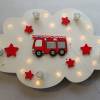 Kinderlampe Deckenleuchte "Feuerwehrauto" handgefertigt und individuell Bild 5