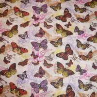 9,80 EUR/m Stoff Baumwolle Schmetterlinge bunt Bild 2