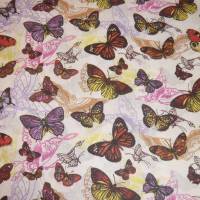 9,80 EUR/m Stoff Baumwolle Schmetterlinge bunt Bild 4