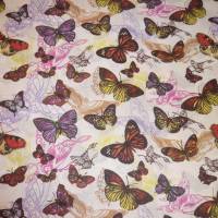 9,80 EUR/m Stoff Baumwolle Schmetterlinge bunt Bild 5