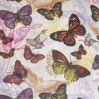9,80 EUR/m Stoff Baumwolle Schmetterlinge bunt Bild 6