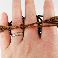 Makramee Armband mit Rosenquarz und Edelstahl-Perlen, Valentinstags-Geschenk Bild 6