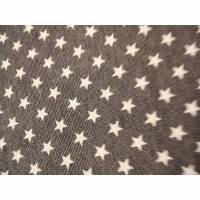 Dekostoff grau mit Sternen, Baumwollmischung, Breite 1,40 m Bild 1