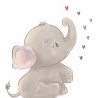 Kinderbild "Kleiner Elefant" Bild 2
