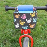 Lenkertasche für Laufrad / Kinderrad / Roller "Mops" Bild 3