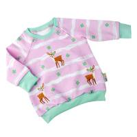 Pullover Sweater Baby Mädchen "Rehkitz Lucky" Geschenk Geburt Ostern Gr. 56 62 68 74 80 86 92 Bild 1