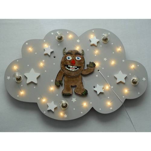 Kinderlampe Deckenleuchte "MOE MONSTER" handgefertigt und individuell