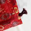 Rot-goldene Weihnachten unverpackt – festliche Geschenkpapieralternative aus Stoff Bild 4