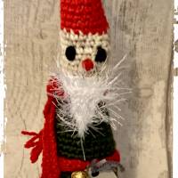 Nikolaus / Weihnachtsmann "Bob" in liebevoller Handarbeit hergestellt - ca. 21 cm hoch - gehäkelt! Bild 3