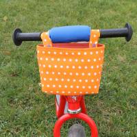 Lenkertasche für Laufrad / Kinderrad / Roller "Punkte orange" Bild 2