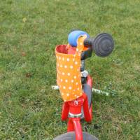 Lenkertasche für Laufrad / Kinderrad / Roller "Punkte orange" Bild 3