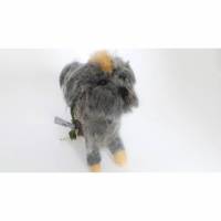 Kotbeutelspender in Form eines grauen Hundes aus Filz, Gassitäschchen, Etui für Kotbeutel, Hunde Accessoires, Bild 1