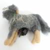 Kotbeutelspender in Form eines grauen Hundes aus Filz, Gassitäschchen, Etui für Kotbeutel, Hunde Accessoires, Bild 3