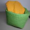 Eierkörbchen/ Eierwärmer *Verde* Baumwolle grün mit Deckel nach Wahl Bild 2