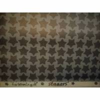 Beschichteter Baumwollstoff Staaars von Farbenmix, schwarz/grau, Breite 1,50 m Bild 1