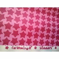 Beschichteter Baumwollstoff Staaars von Farbenmix, pink/rosa, Breite 1,50 m Bild 1