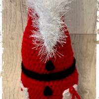 Nikolaus / Weihnachtsmann in liebevoller Handarbeit hergestellt - ca. 35 cm hoch - gehäkelt! Bild 3