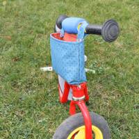 Lenkertasche für Laufrad / Kinderrad / Roller "Punkte dunkelblau" Bild 3