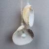 Lange Halskette weiß mit echten Muscheln zum Knoten, maritimer Look für Naturliebhaberinnen Bild 2