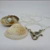 Lange Halskette weiß mit echten Muscheln zum Knoten, maritimer Look für Naturliebhaberinnen Bild 7