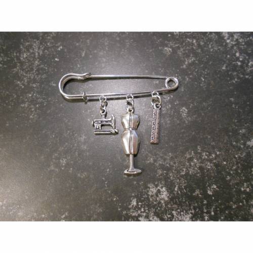 Brosche zum Thema * Nähen* Anstecknadel Sicherheitsnadel schmucknadel