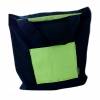 Einkaufstasche blau/apfelgrün, Shopper, Baumwolltasche 40 x 36 cm Bild 2