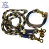 Leine Halsband Set verstellbar blau, goldbeige, Wunschlänge Bild 10