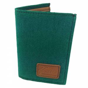 Portemonnaie Geldbörse Geldtasche aus Filz wallet Grün Bild 1
