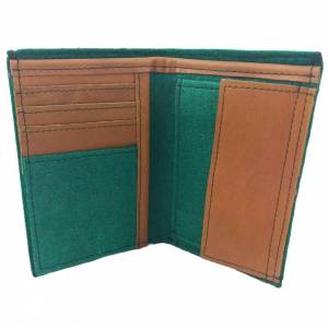 Portemonnaie Geldbörse Geldtasche aus Filz wallet Grün Bild 2