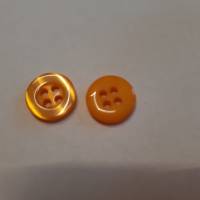 Knopf orange schimmernd 12 mm Bild 1