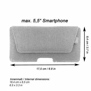 5.0 - 6.4" Horizontal Bauchtasche Quertasche Gürteltasche Tasche für Hosengürtel Hülle Smartphone für iPhone 6 7, Sa Bild 2