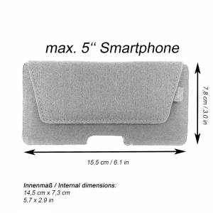 5.0 - 6.4" Horizontal Bauchtasche Quertasche Gürteltasche Tasche für Hosengürtel Hülle Smartphone für iPhone 6 7, Sa Bild 4