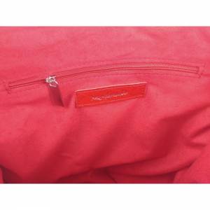 Filztasche mit Lederhenkel Shopper Damentasche Handtasche Einkaufstasche Shopping bag für Damen grau rot Bild 6