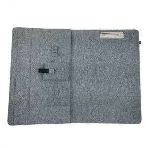 15,7 - 17,3 Zoll Hülle Organizer Tasche Schutzhülle für Laptop Tablet Smartphone Laptoptasche Laptophülle aus filz, Grau Bild 2